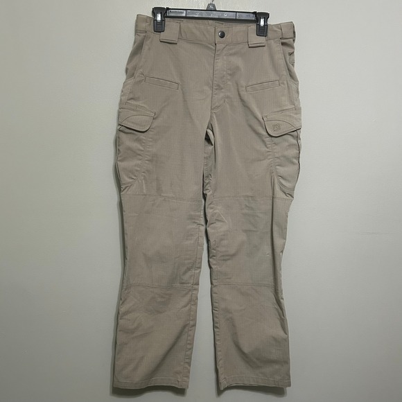5.11 Tactical Men's Pants 32x30 Beige Khaki Cargo Utility Ripstop Reinforced - Picture 1 of 16